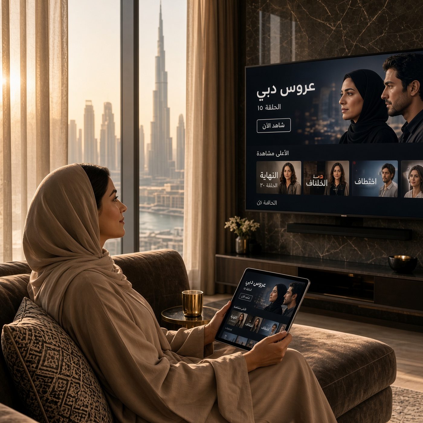 Arabic series streaming on TV and tablet with IPTV Subscription Dubai