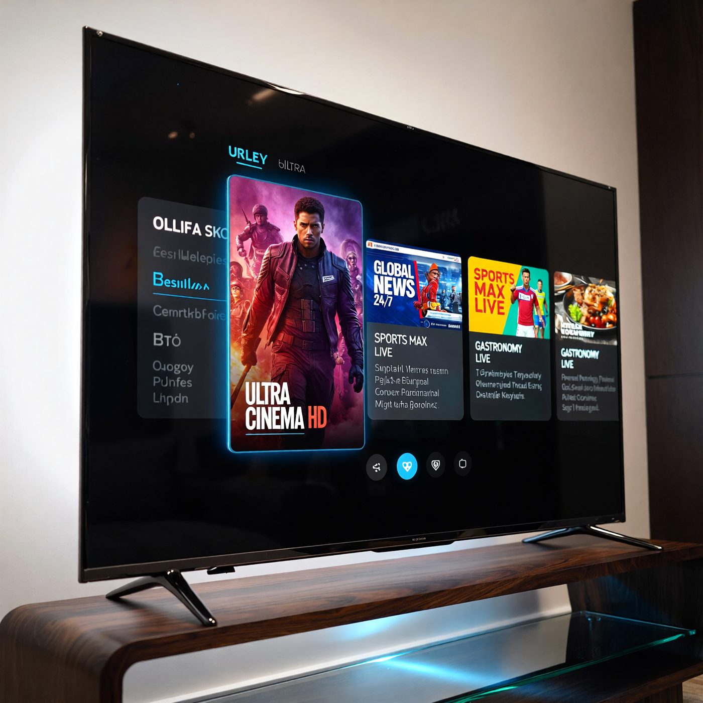 IPTV France: IPTV subscription France movie and series interface on a smart TV