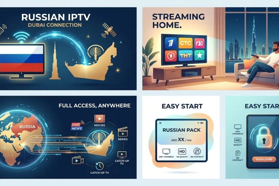 Russian IPTV streaming service in Dubai UAE