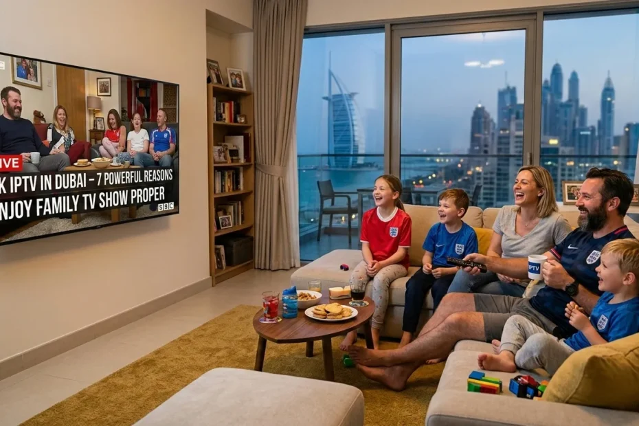 UK IPTV in Dubai streaming British channels on Smart TV