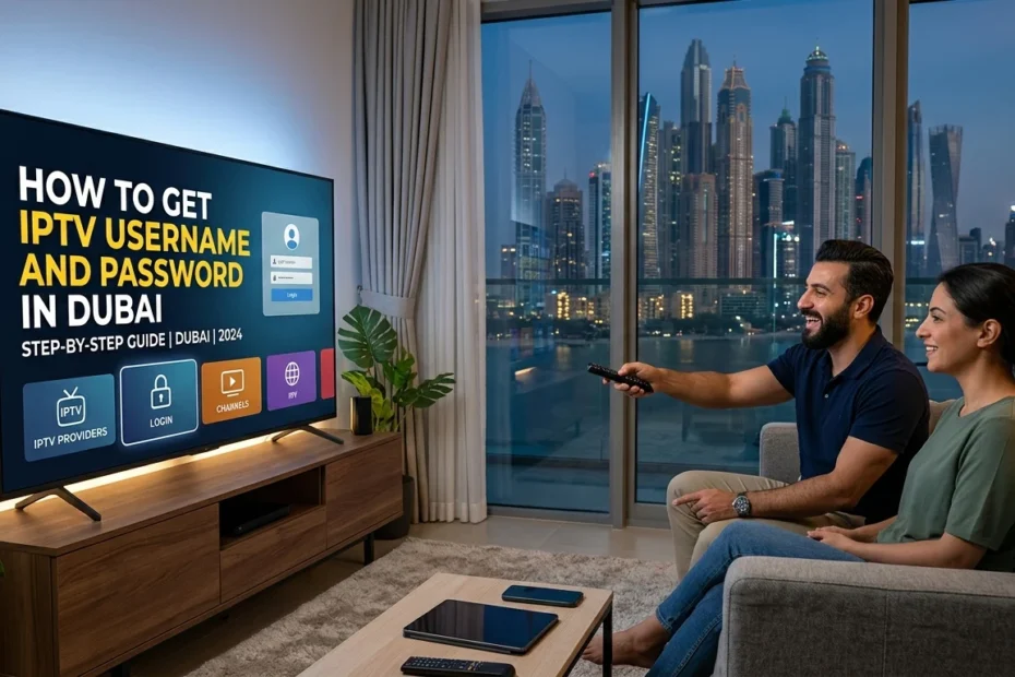 how to get IPTV username and password in Dubai UAE setup guide